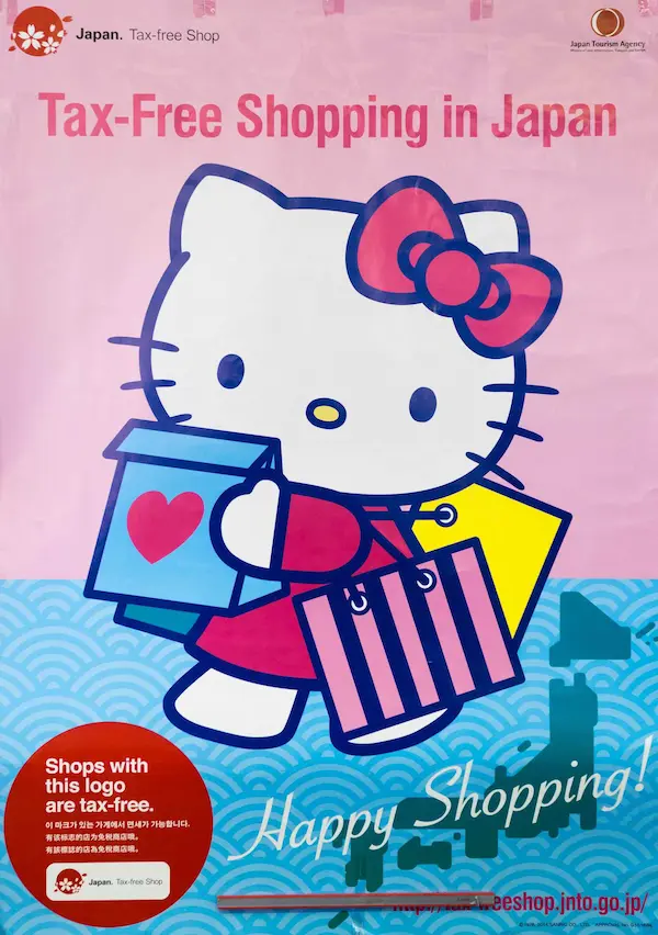 Tax Free Shoppping with Hello Kitty